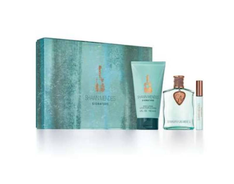 Shawn Mendes Signature Collection 3 Piece Gift Set, 100ml Eau De Parfum Spray, 10ml Rollerball, 150ml Body Lotion