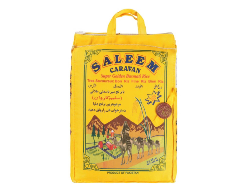 Salam Caravan Super Golden Basmati Rice - 10LB. 10LB X 4 Pack Per Case.  Product of Pakistan.