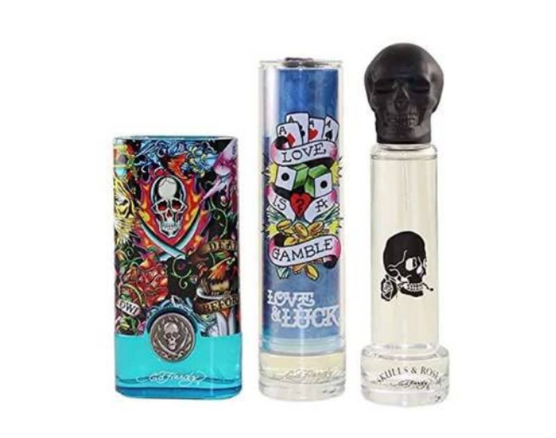 Ed Hardy Love and Luck 3 Piece Gift Set Eau De Toilette