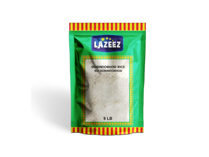 Lazeez Gobindobhog Rice 9LB. Factory Price, Save $4