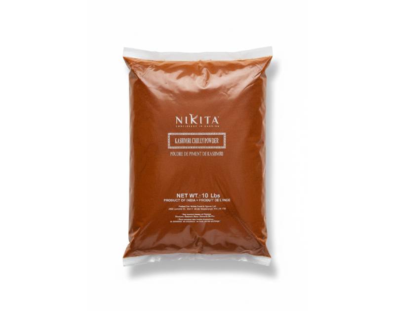 NIKITA Kashmiri Chilli Powder 40 LB. 4 Pack x 10 LB  Per Case, Save $25