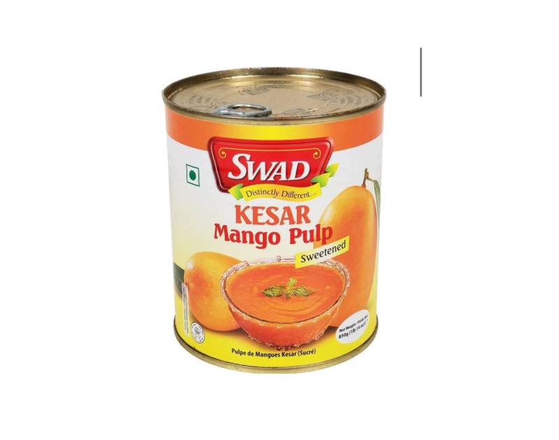 SWAD Kesar Mango Pulp  850g. 6 Can x 850 g Per Case. Save $3