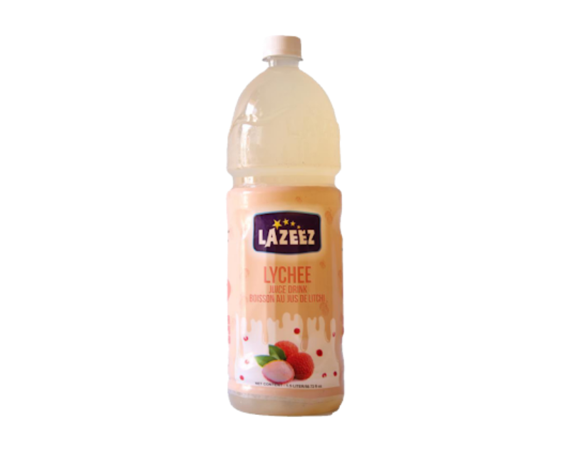 Lazeez Lychee Juice 1.5L. 1.5L X 8 Bottle Pare Case. Factory Price, Save $6