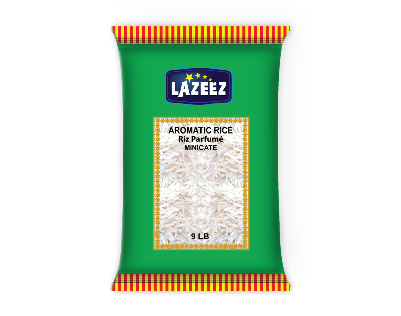 Lazeez Minicate Rice 9LB. Factory Price, Save $4