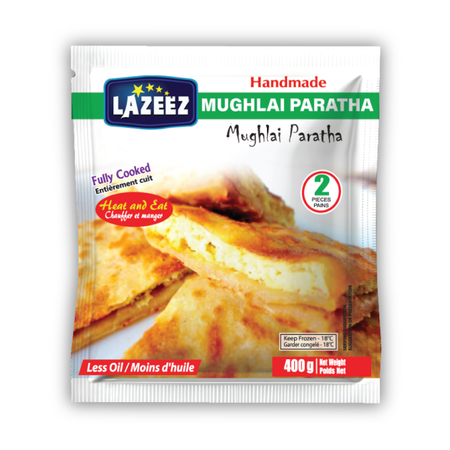 Lazeez Mughlai Paratha 400g. 400g x 20 Pack Per Case. Save $10