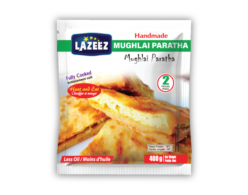 Lazeez Mughlai Paratha 400g. 400g x 20 Pack Per Case. Save $10