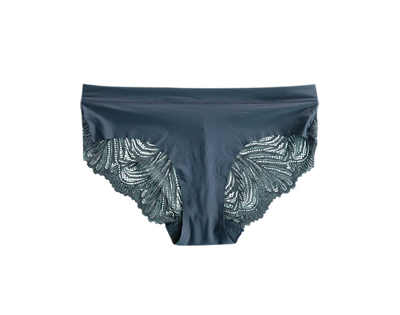 Ladies Microfiber Premium Lace Back Brazilian Briefs Panty