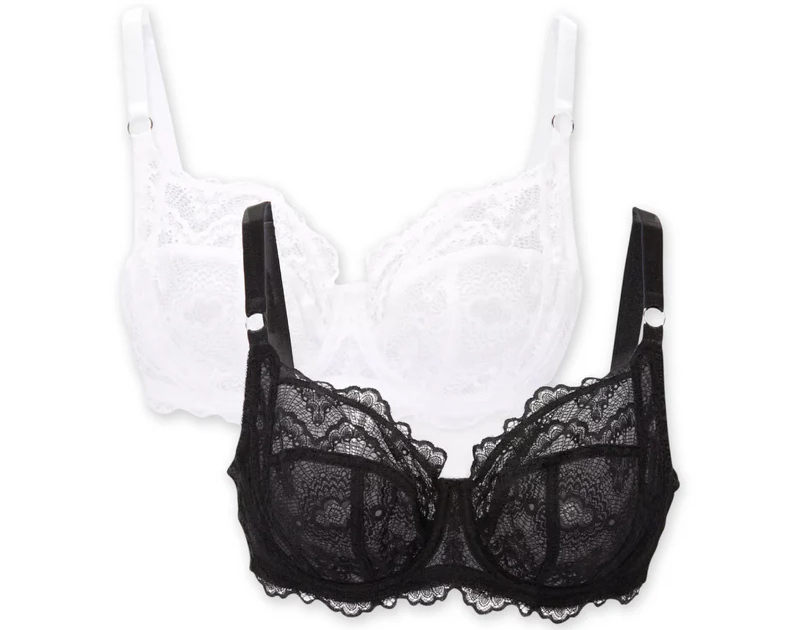Women's Full Cup Non-Padded Lace Bra