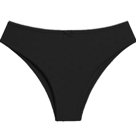 Ladies Trim Pointelle Brazilian Brief Panty