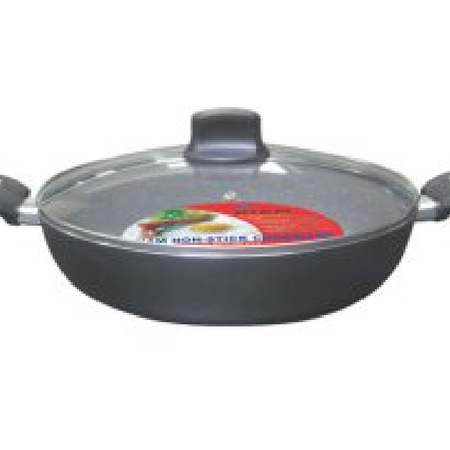 Multipan With Glass Lid Forged