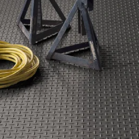 G-Floor Diamond Tread Roll Out Flooring in Slate Grey