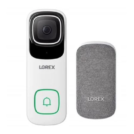 Lorex 4K Wired Video Doorbell with Wi-Fi Chimebox