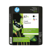 HP 67XL Black and Tri-colour High Yield Original Ink Cartridges (3YP31BN) Combo-pack