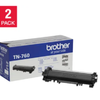 Brother TN-760-K High-yield Toner Cartridge, 2-pack