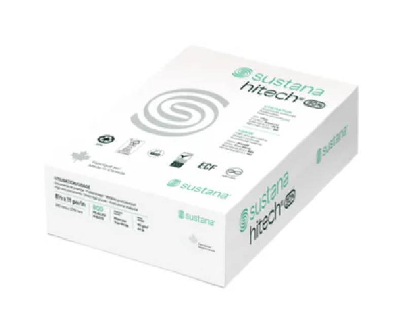 Sustana Hitech Printer Paper, Letter, 8.5 in × 11 in., 96 Bright, 24 lb.