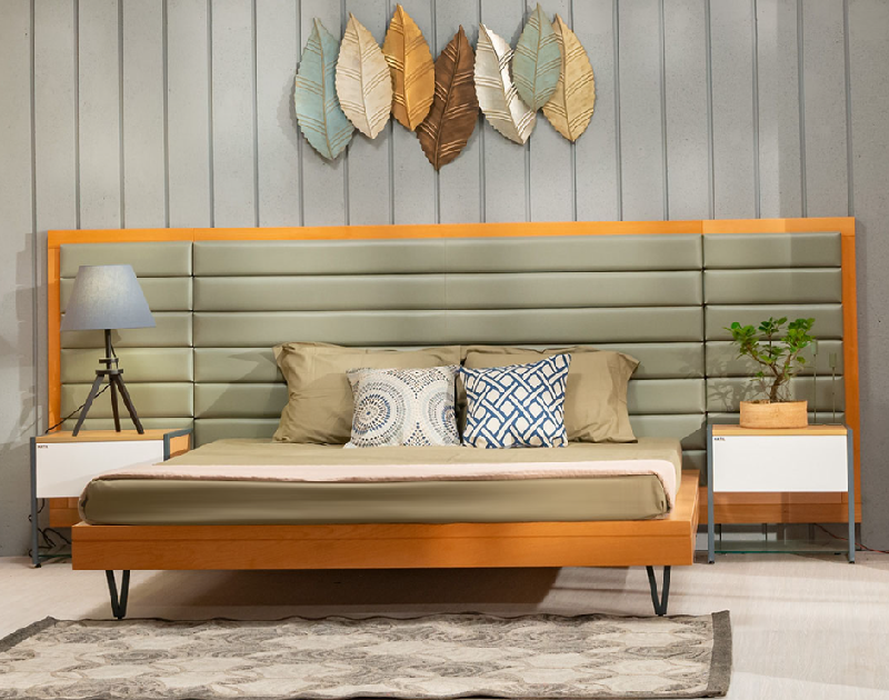 Hatil Fiorentina-208 (Bed with 2 Bed side table) Set