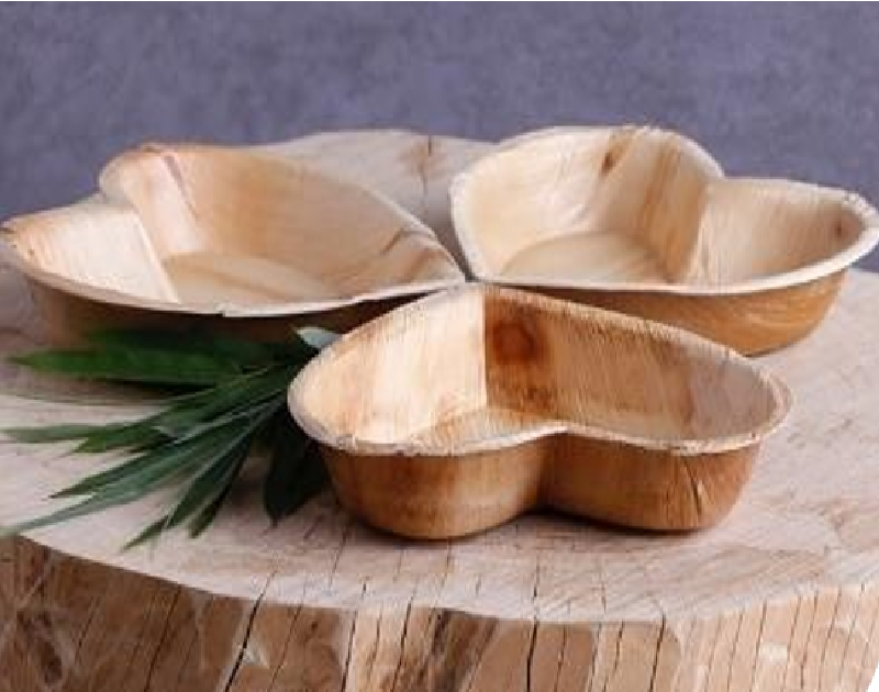 Deep Heart Shaped Eco-friendly Disposable Areca Leaf Bowl