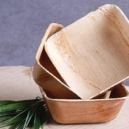 Deep Square Eco-friendly Disposable Areca Leaf Bowl
