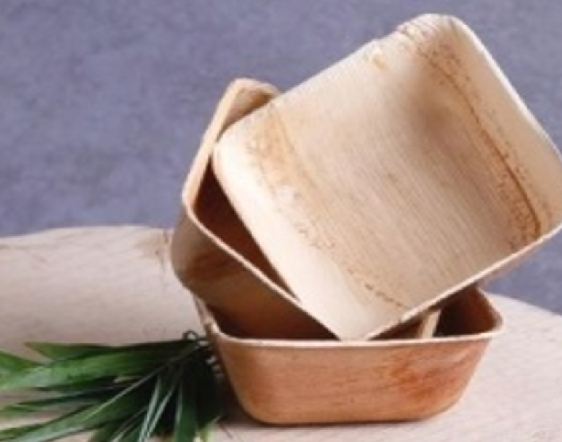 Deep Square Eco-friendly Disposable Areca Leaf Bowl