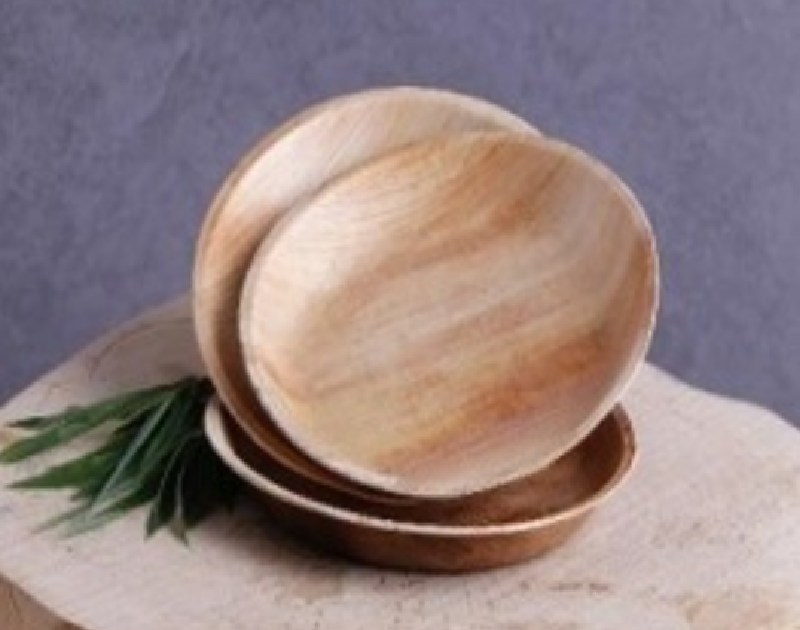 Round Eco-friendly Disposable Areca Leaf Plate