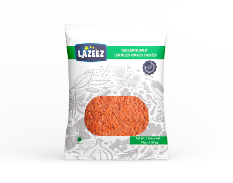 Lazeez Red Lentil Split 4LB