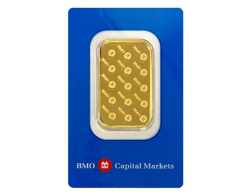 Gold 1 oz Bank Of Montreal .9999 Bar