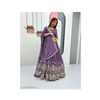 Purple Color Embroidery Work With Silk  Lehenga Choli