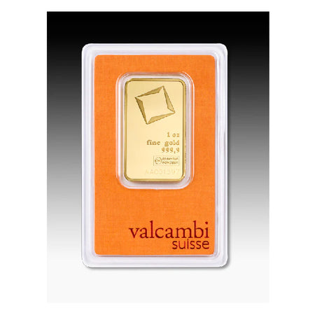 Gold 1 oz Valcambi Suisse Bar
