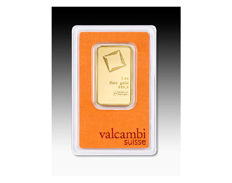 Gold 1 oz Valcambi Suisse Bar