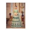 Embroidered Semi - Stitched Lehenga & Unstitched Blouse With Dupatta