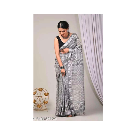 Cotton Lilan Digital Print Saree
