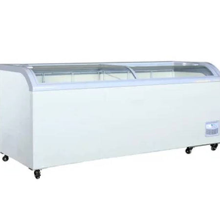 Hisense 78.7 in. 24.7 cu ft. Commercial Convertible Freezer with Sliding Glass Doors