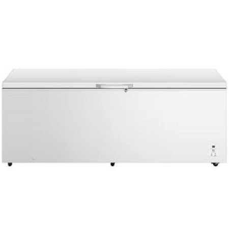Online Only Mix and Match Hisense 25 cu. ft. White Garage Ready Convertible Chest Freezer with Universal Casters