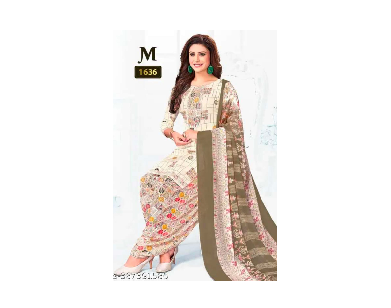 Cotton Blend Fabric Top 2meter, Bottom 2.20meter, Dupatta 2meter