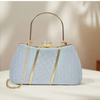 Latest stylist silver clutch for girl and  women - Party wear Clutch - Bridal Clutch