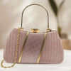 Latest stylist silver clutch for girl and  women - Party wear Clutch - Bridal Clutch