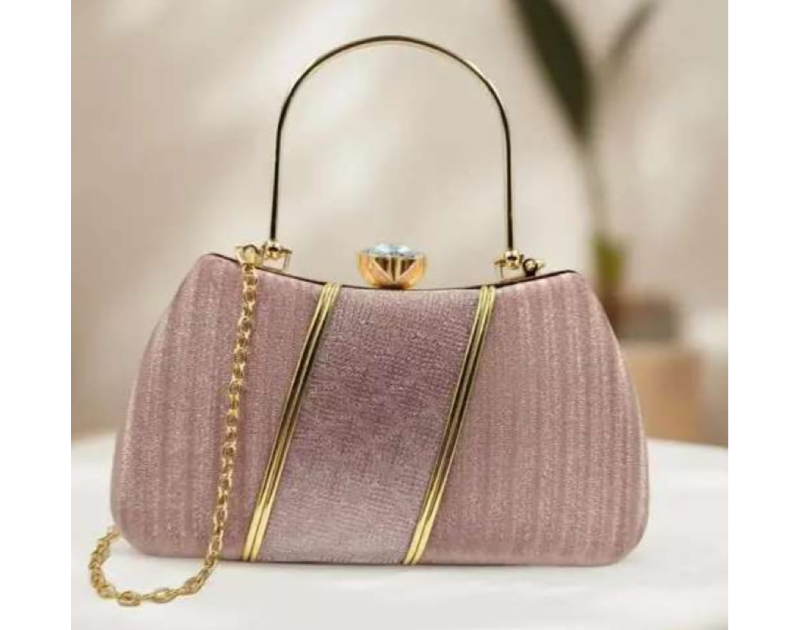 Latest stylist silver clutch for girl and  women - Party wear Clutch - Bridal Clutch