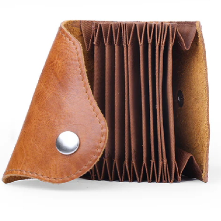 LEATHER CARD HOLDER (Tan)