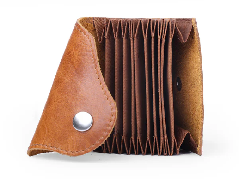 LEATHER CARD HOLDER (Tan)