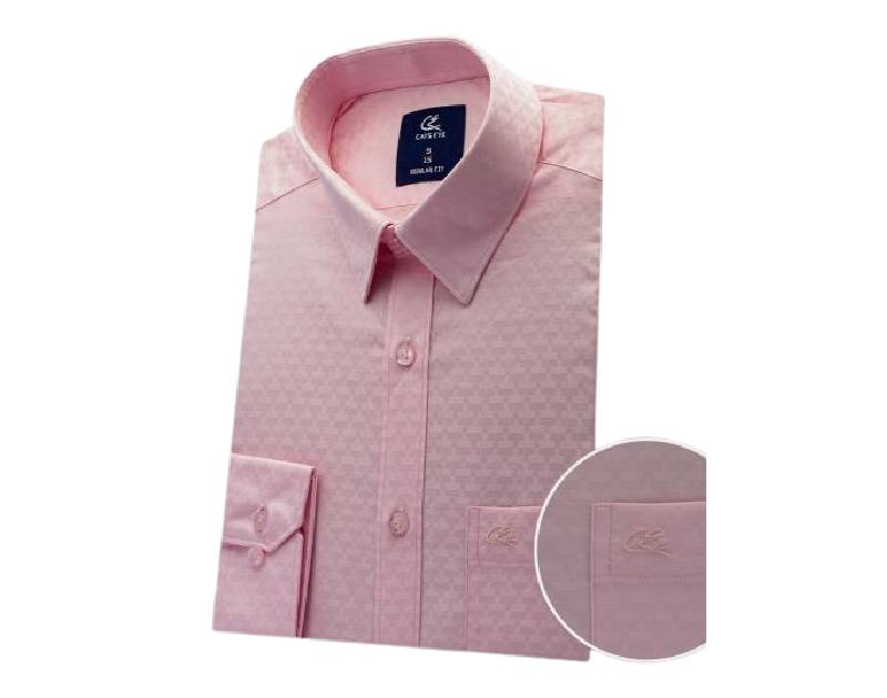 Jacquard Formal Shirt (Baby Pink)