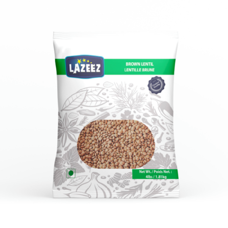 Lazeez Brown Lentil 4LB