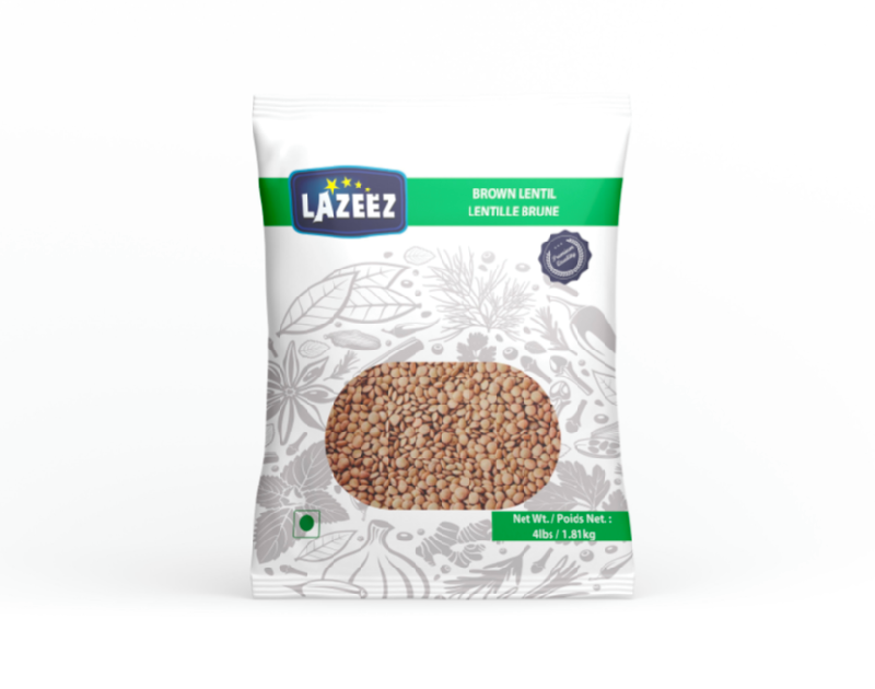 Lazeez Brown Lentil 4LB