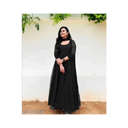 New Trendy Black Women Gown