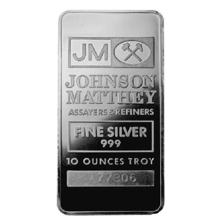 10 oz Silver Johnson Matthey Bar