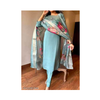 Kurti Sets Women Embroidered Straight  Kurta
