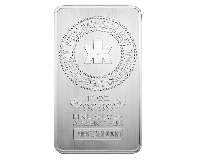 10 oz Silver Royal Canadian Mint Bar
