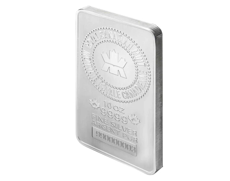 10 oz Silver Royal Canadian Mint Bar