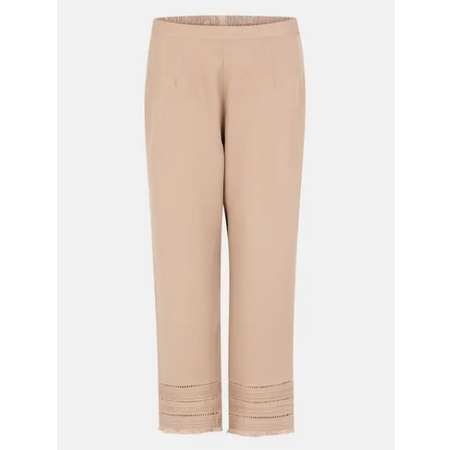 Brown Tencel-Viscose Ladies Pant
