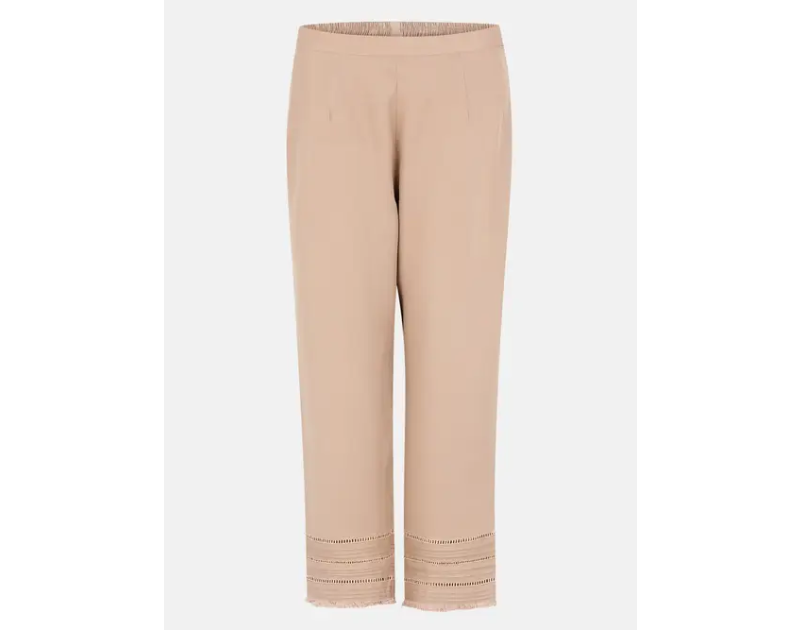 Brown Tencel-Viscose Ladies Pant