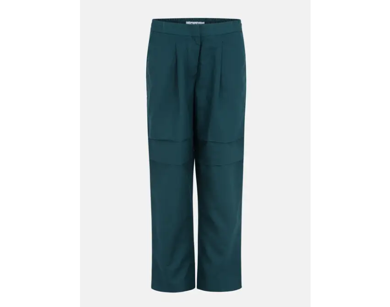 Teal Mixed Fabric Taaga Formal Pant